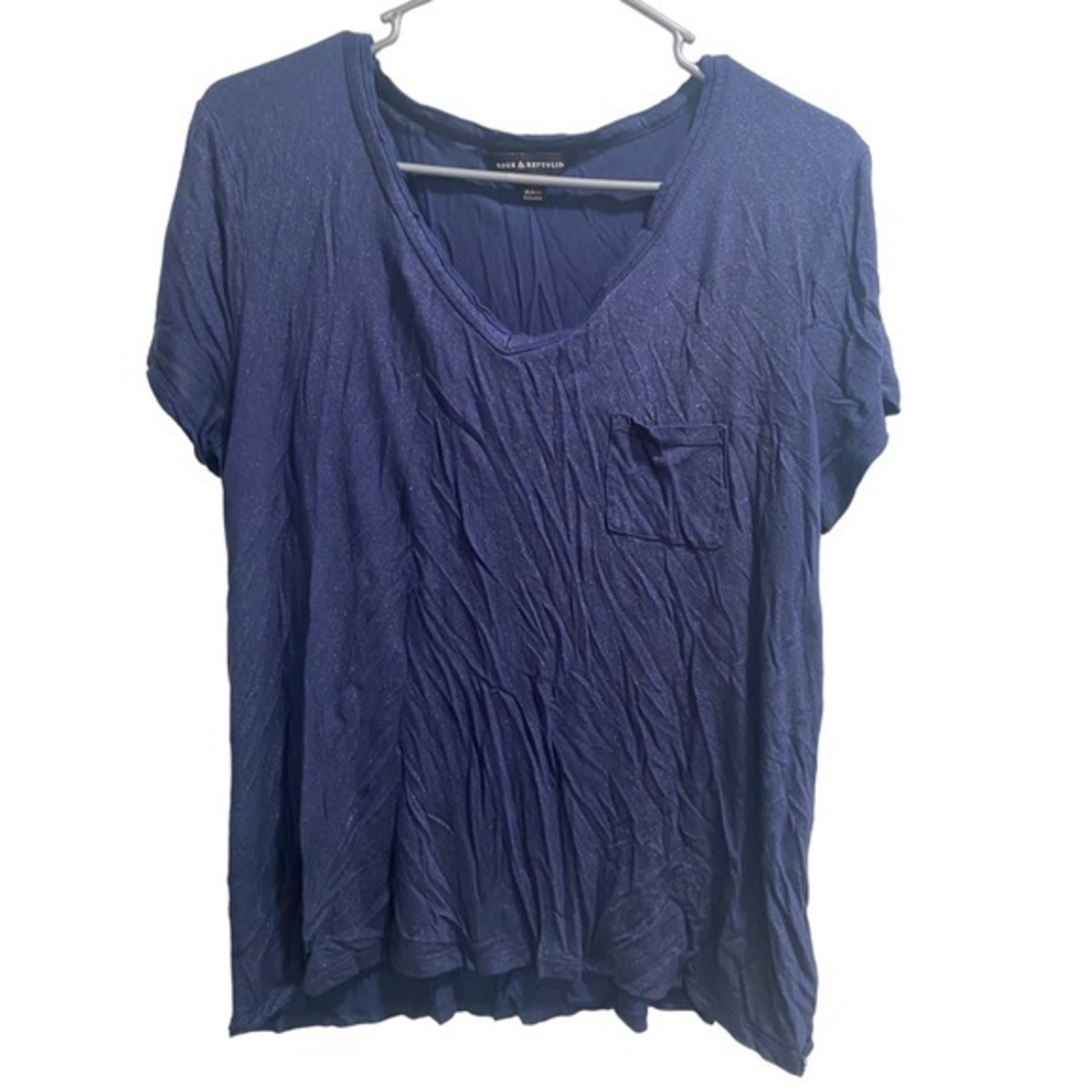 Women’s Rock & Republic Size XL Royal Blue sparkled‎ top
